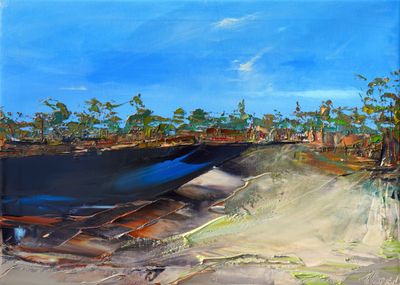 ANT CASTLES &amp; YABBY CLAWS - The original painting