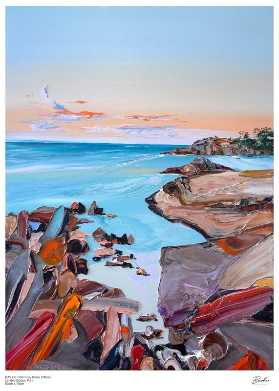 Limited Edition Print - 50cm x 70cm - BAY OF FIRES