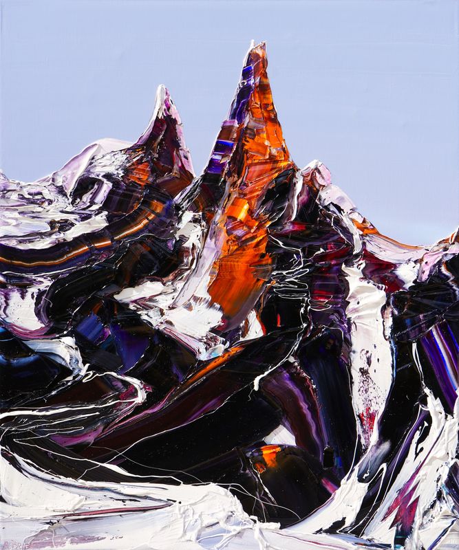 MONT BLANC &amp; THE ALPS AFFAIR - The original painting