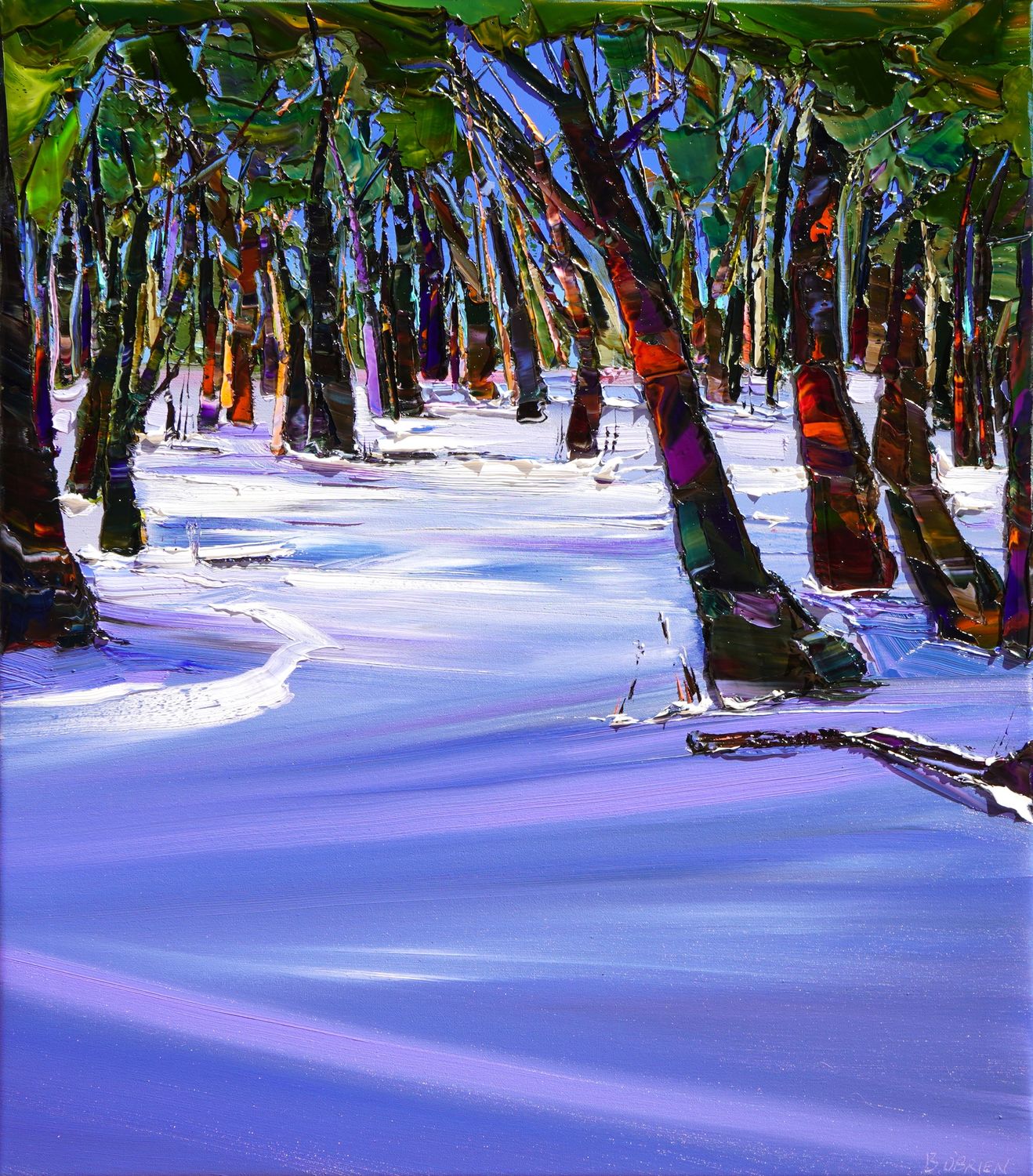 SNOW WALK - The original painting