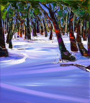 SNOW WALK - The original painting