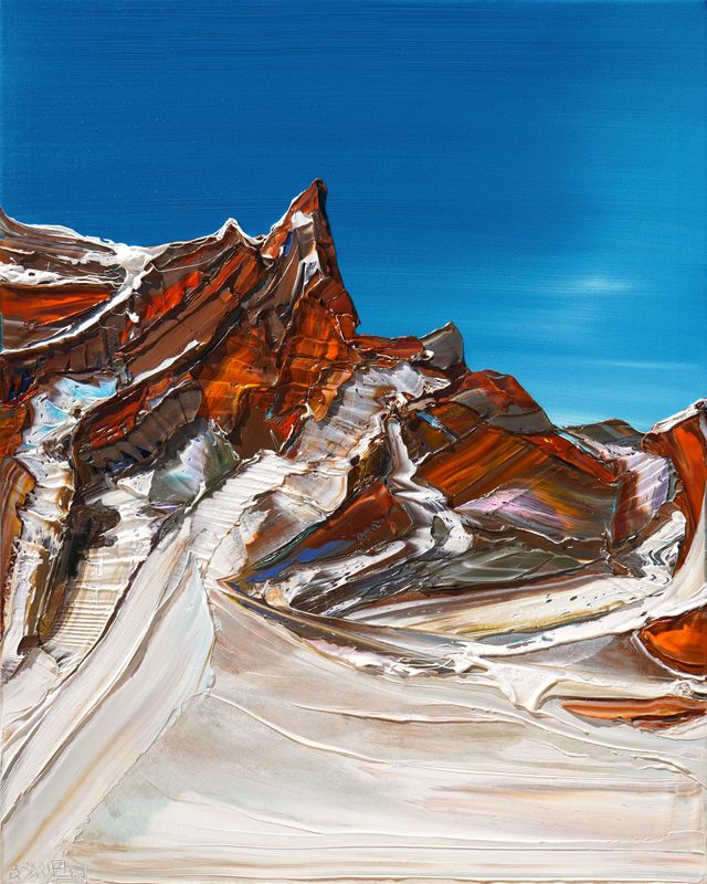 CLIMBERS VAL DI FUNES - The original painting