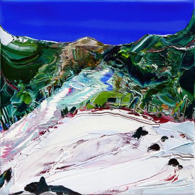 SNOWY SPRING KOSCIUSZKO   - The original painting