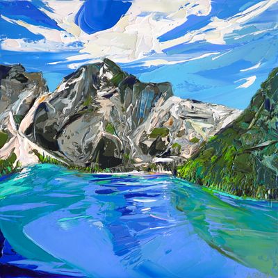 LAGO DI BRAIES - The original painting