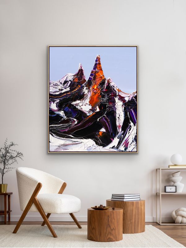 MONT BLANC &amp; THE ALPS AFFAIR - The original painting