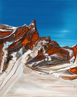 CLIMBERS VAL DI FUNES - The original painting