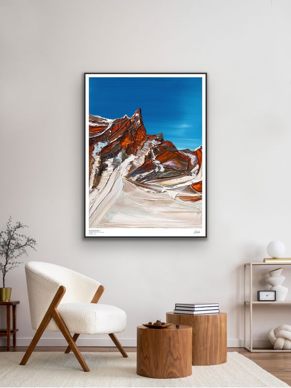 Limited Edition Print - 119cm x 88cm - CLIMBERS VAL DI FUNES
