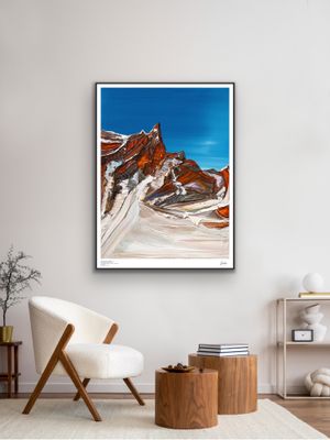 Limited Edition Print - 119cm x 88cm - CLIMBERS VAL DI FUNES
