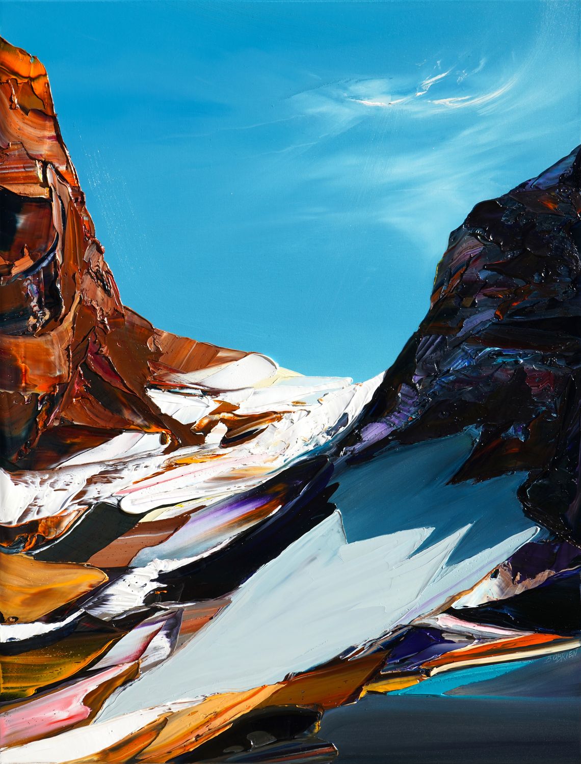 BELOW THE COMET LINE - The original painting