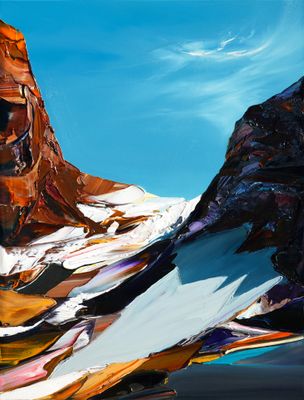 BELOW THE COMET LINE - The original painting