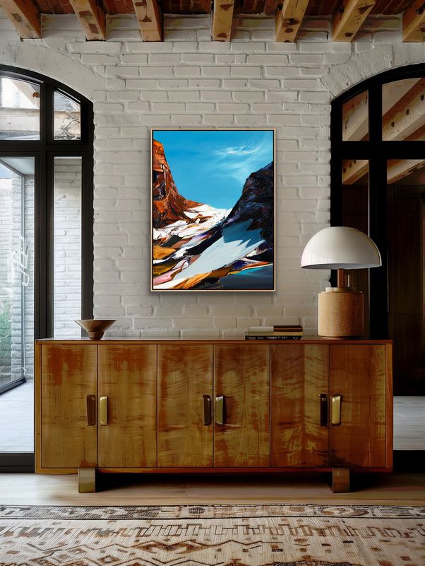 BELOW THE COMET LINE - The original painting
