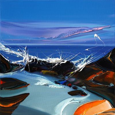 WHERE GIANTS USED TO BE - The original painting