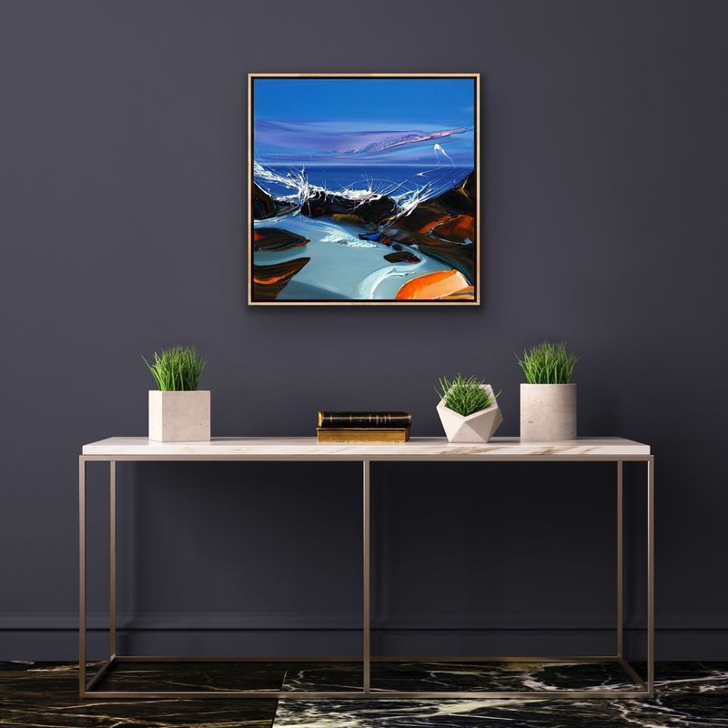 WHERE GIANTS USED TO BE - The original painting