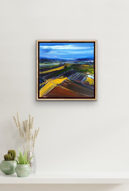 WHEAT AND SHEEP COUNTRY - The original painting