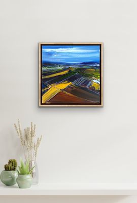 WHEAT AND SHEEP COUNTRY - The original painting