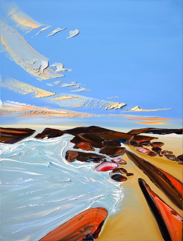 PERIWINKLE WALK BAY OF FIRES - The original painting