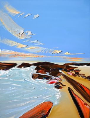 PERIWINKLE WALK BAY OF FIRES - The original painting
