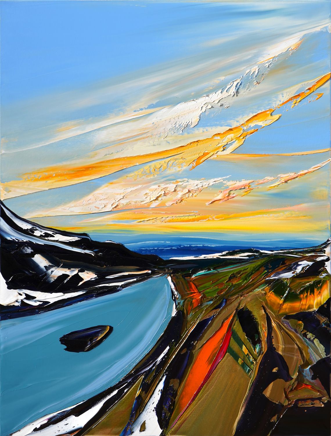 WILDFLOWERS MAIN RANGE - The original painting