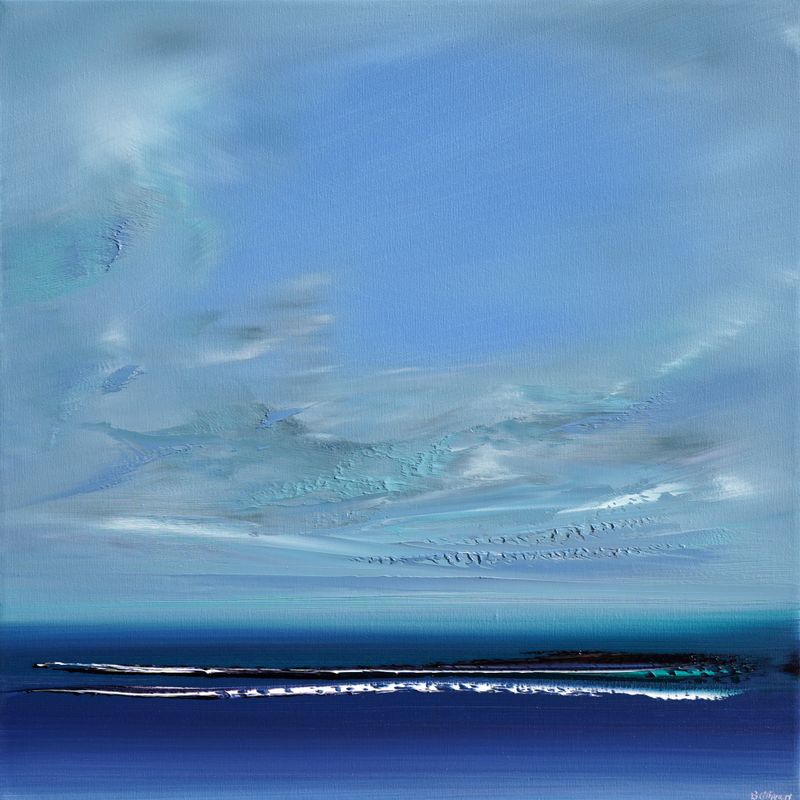 AFTERNOONS OF AZURE &amp; TEA - The original painting