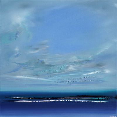 AFTERNOONS OF AZURE &amp; TEA - The original painting