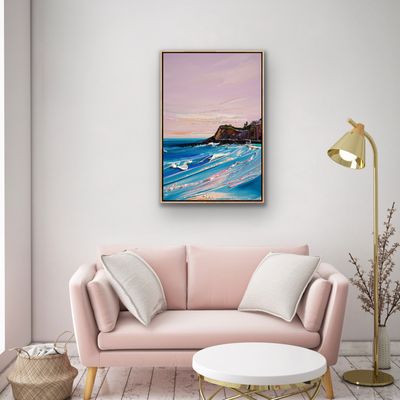 RELUCTANT TO STAY BLUE - The original painting