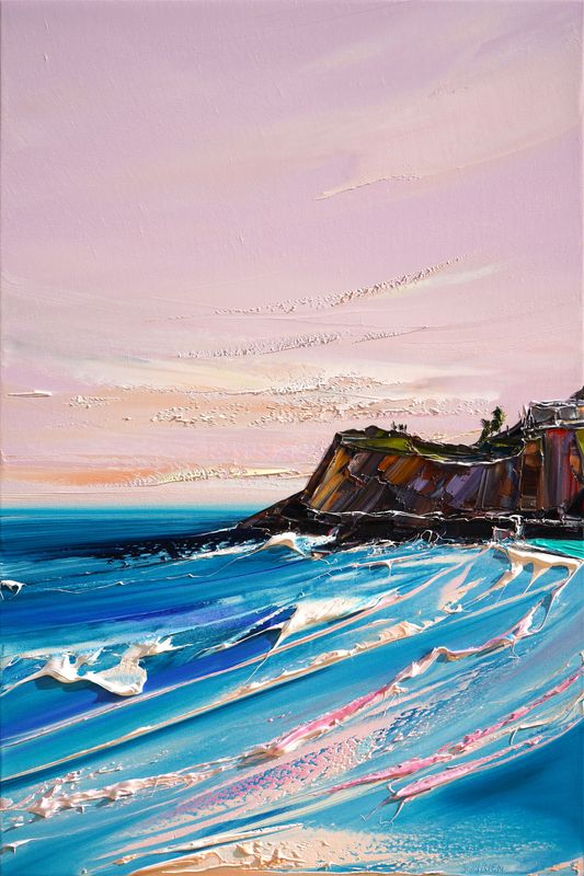 RELUCTANT TO STAY BLUE - The original painting