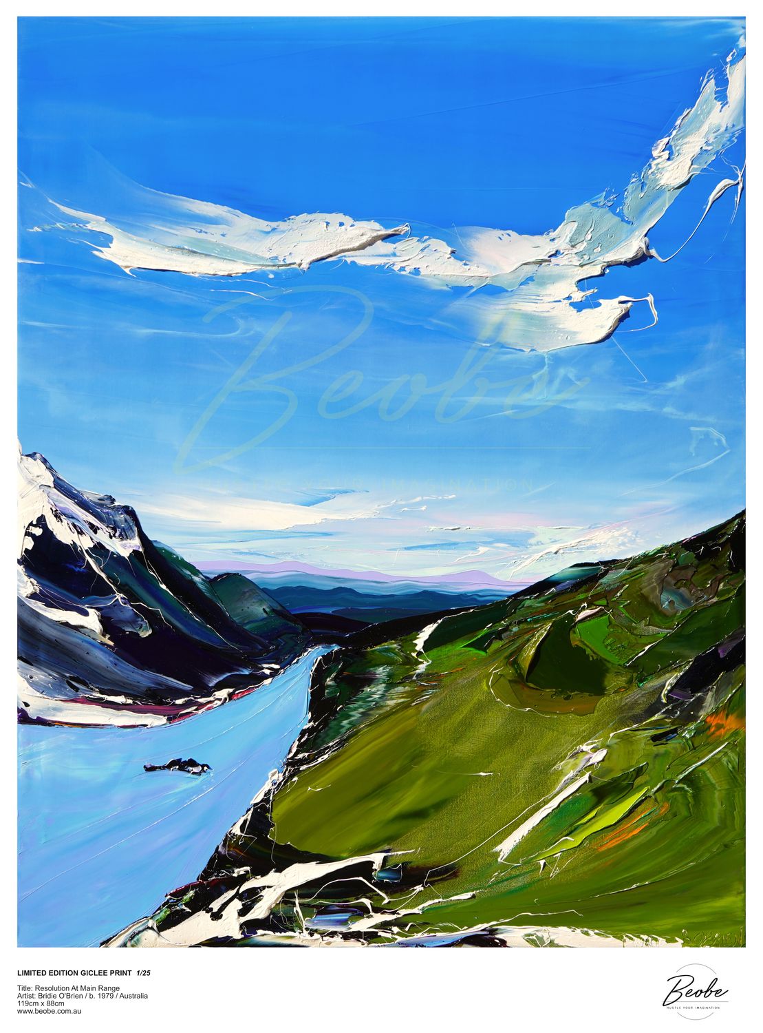 Limited Edition Print - 119cm x 88cm - RESOLUTION AT MAIN RANGE