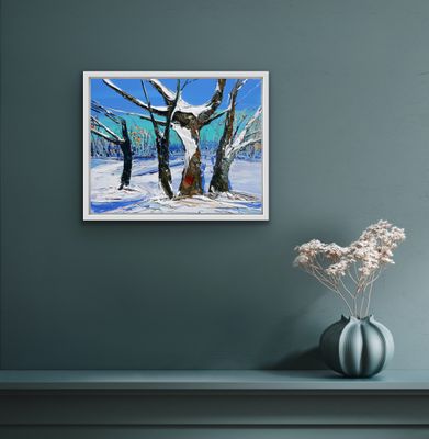 SNOW GUMS CHARLOTTES PASS - The original painting