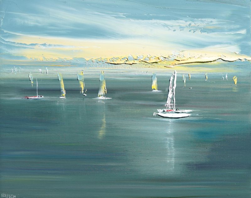 MOORED ON THE BRINK OF SALVATION - The original painting