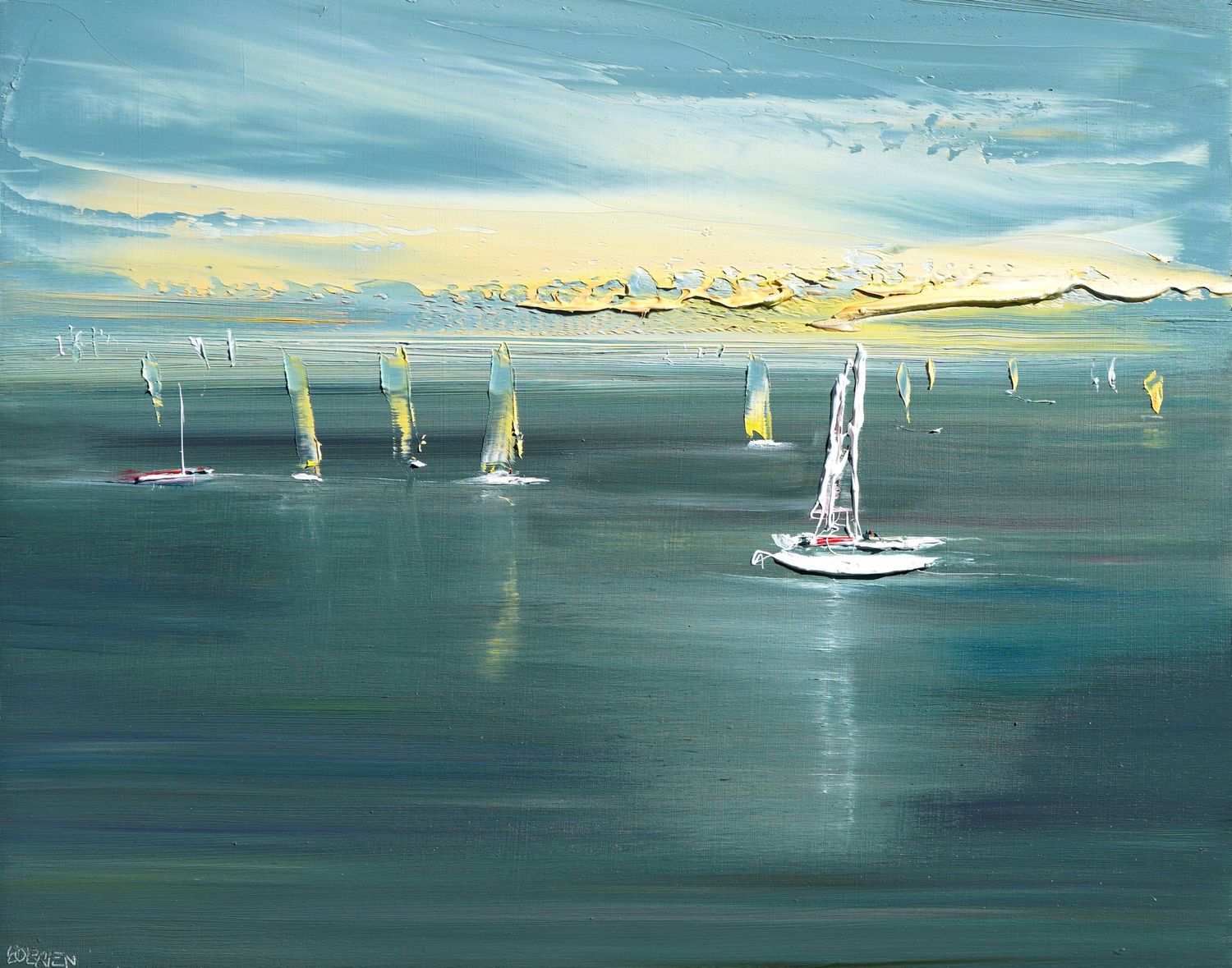 MOORED ON THE BRINK OF SALVATION - The original painting