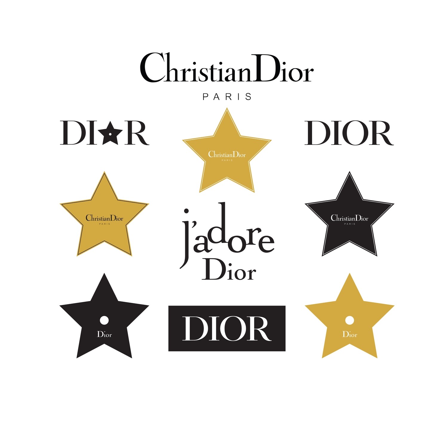 Christian Dior Logos Bundle, Digital, Printable, SVG, Cutfile, Cricut, HIGH QUALITY, Free for Use