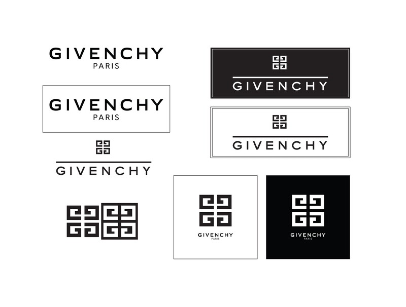 GIVENCHY Logos Bundle Digital, Printable, SVG, Bundle, Cutfile, Cricut, HIGH QUALITY, Free for Use