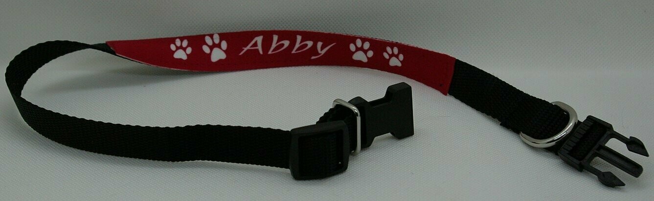 Tierhalsband mit Namen - klein