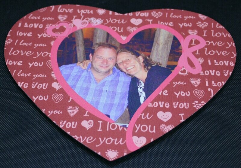 Mousepad in Herzform mit Ihrem Foto