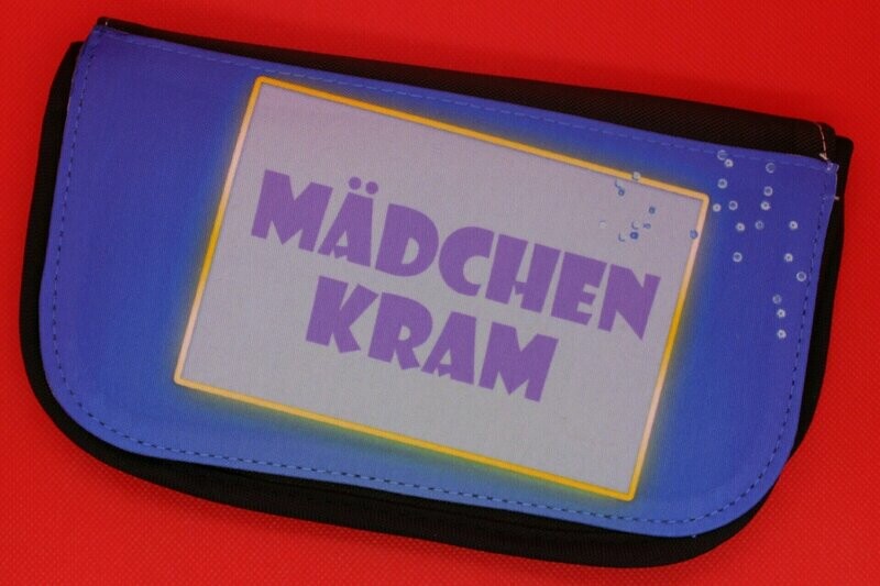 Kosmetiktasche / Schminktasche / Stiftetasche "Mädchenkram"