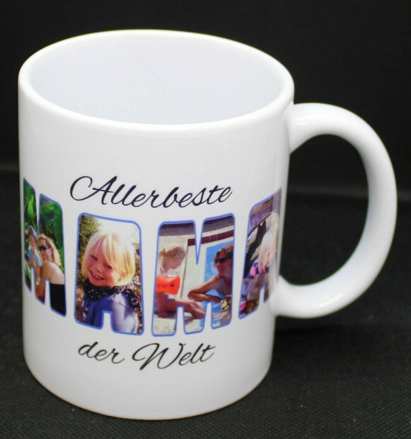 Tasse MAMA- 4 Eurer Wunschfotos, die das Wort MAMA bilden Tasse MAMA- 4 Eurer Wunschfotos, die das Wort MAMA bilden