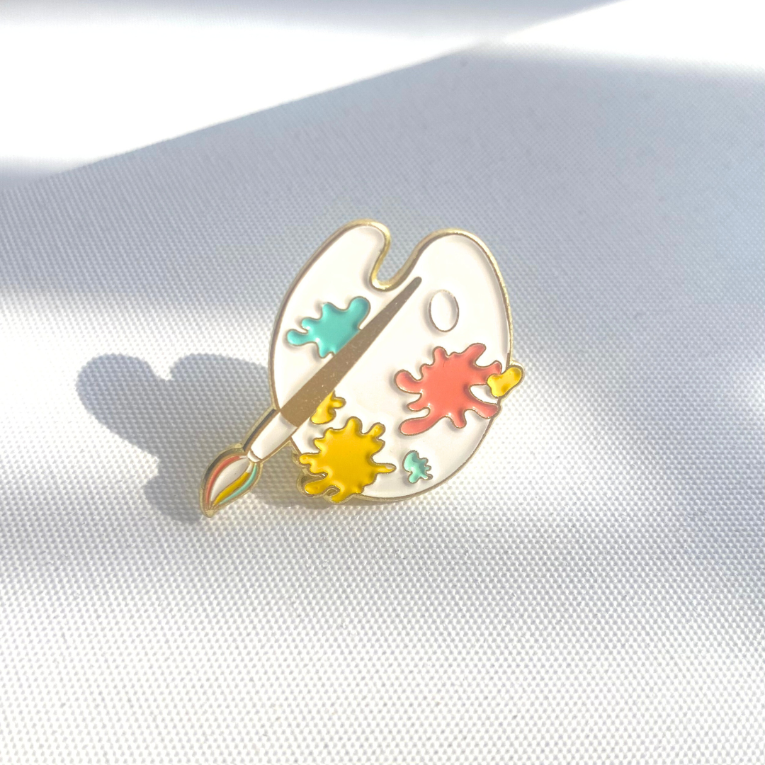 Mini Paint Palette Brooch
