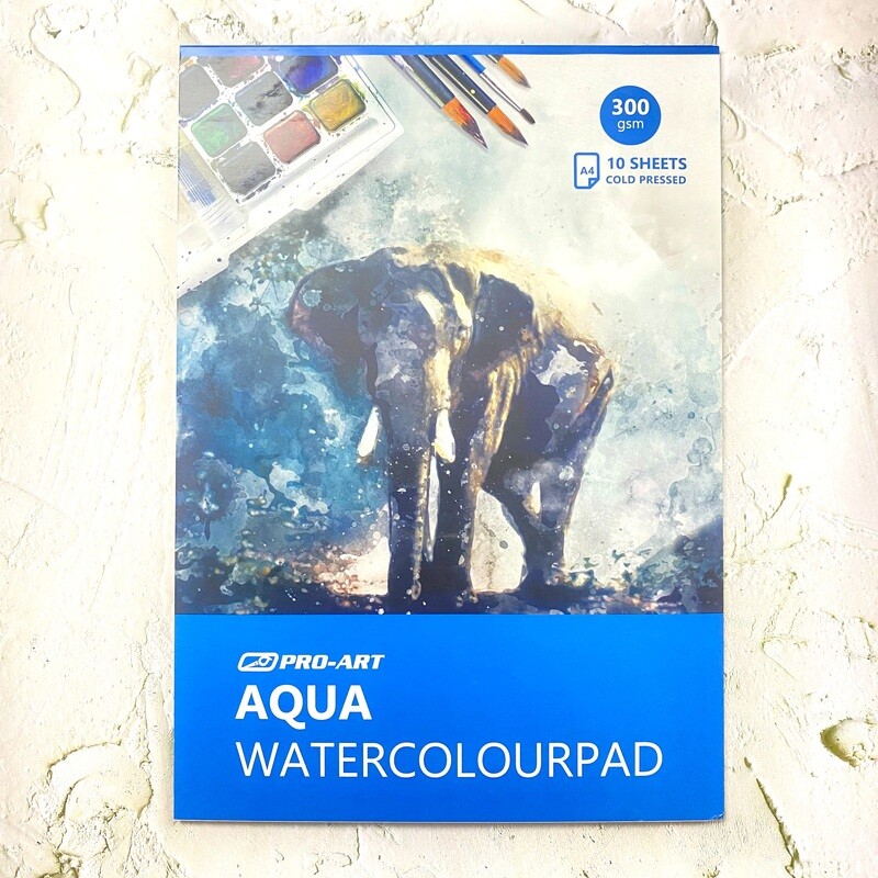 Watercolour Paper Pad A4 300gsm (10 Sheets) (Cold Press)
