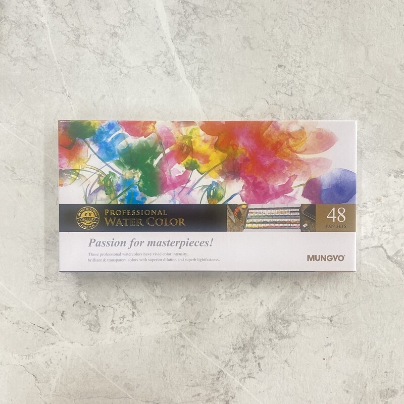 Watercolour 48 Pan Set – Mungyo