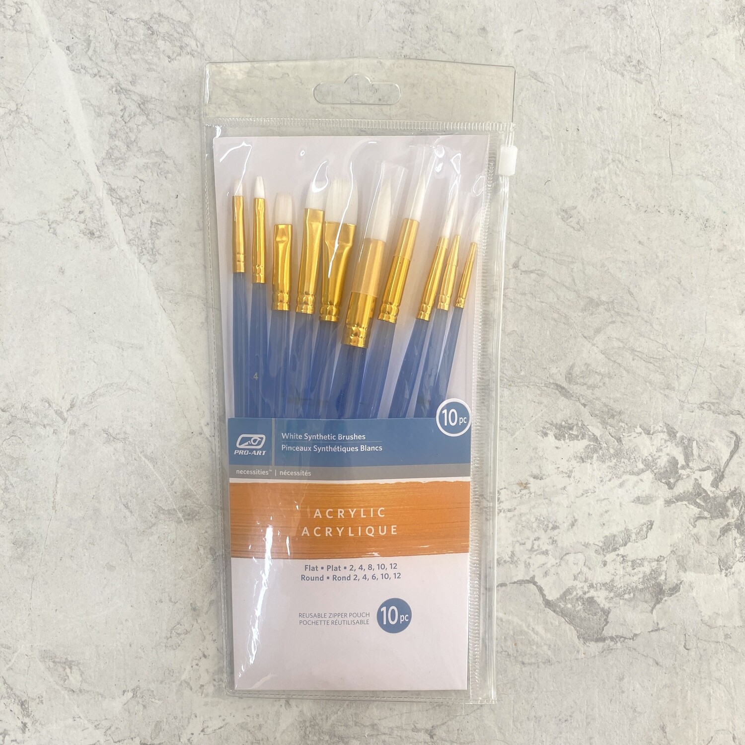 Acrylic Paint Brush Set (10 pc) - Pro-Art