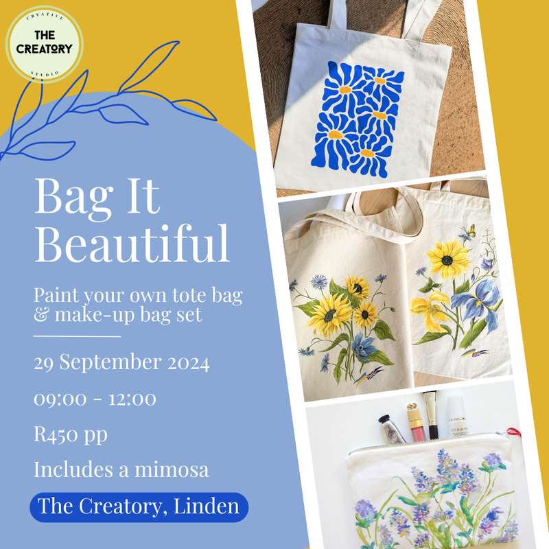 Bag It Beautiful: Tote Bag &amp; Makeup Bag Painting - 29 September 2024