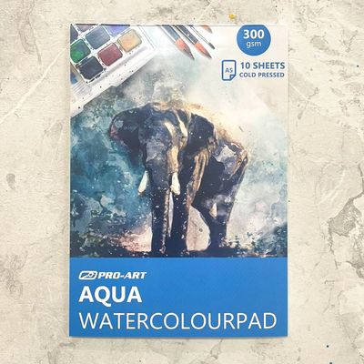 Watercolour Paper Pad A5 300gsm (10 Sheets) (Cold Press)
