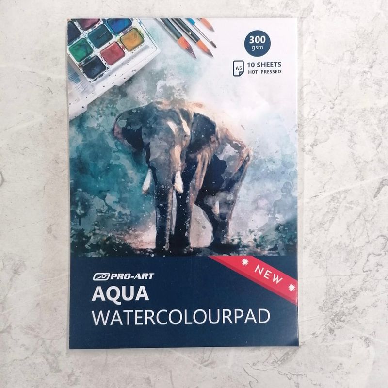 Watercolour Paper Pad A5 300gsm (10 Sheets) (Hot Press)