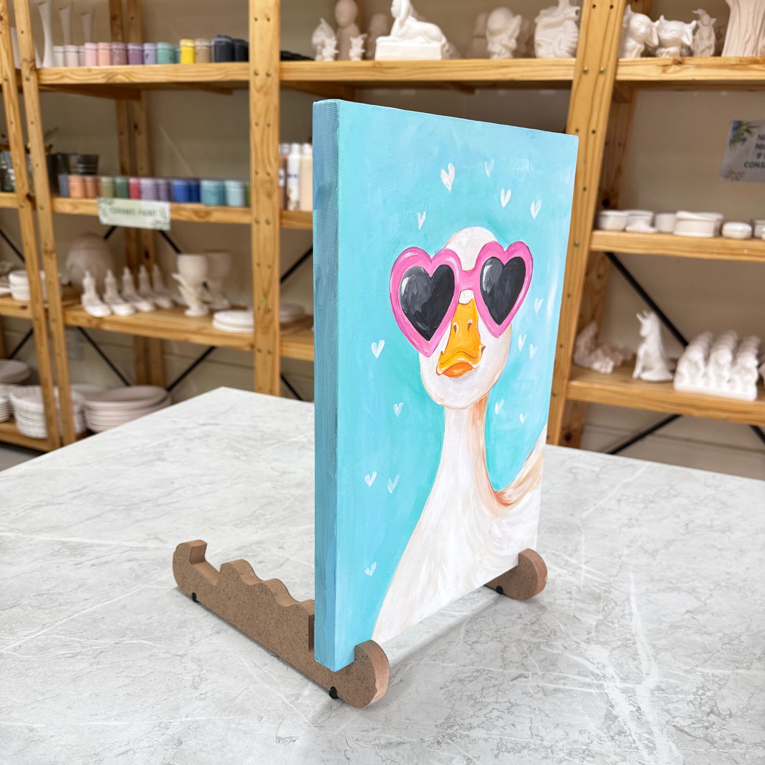 Portable Wooden Easel Set