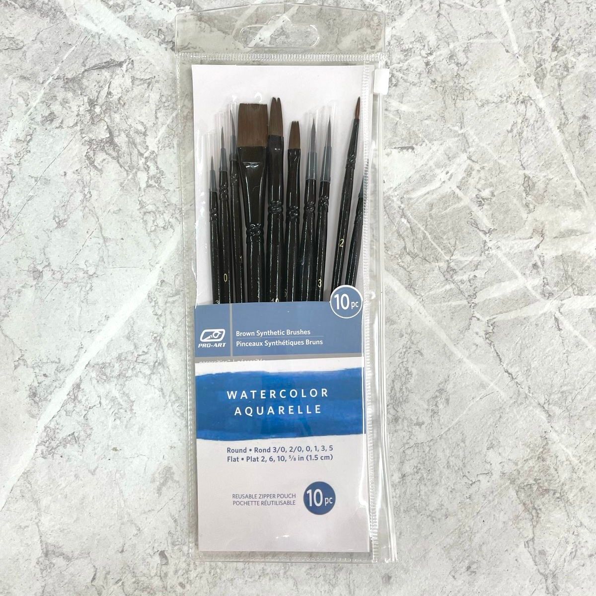 Watercolour Paint Brush Set (10 pc) - Pro-Art