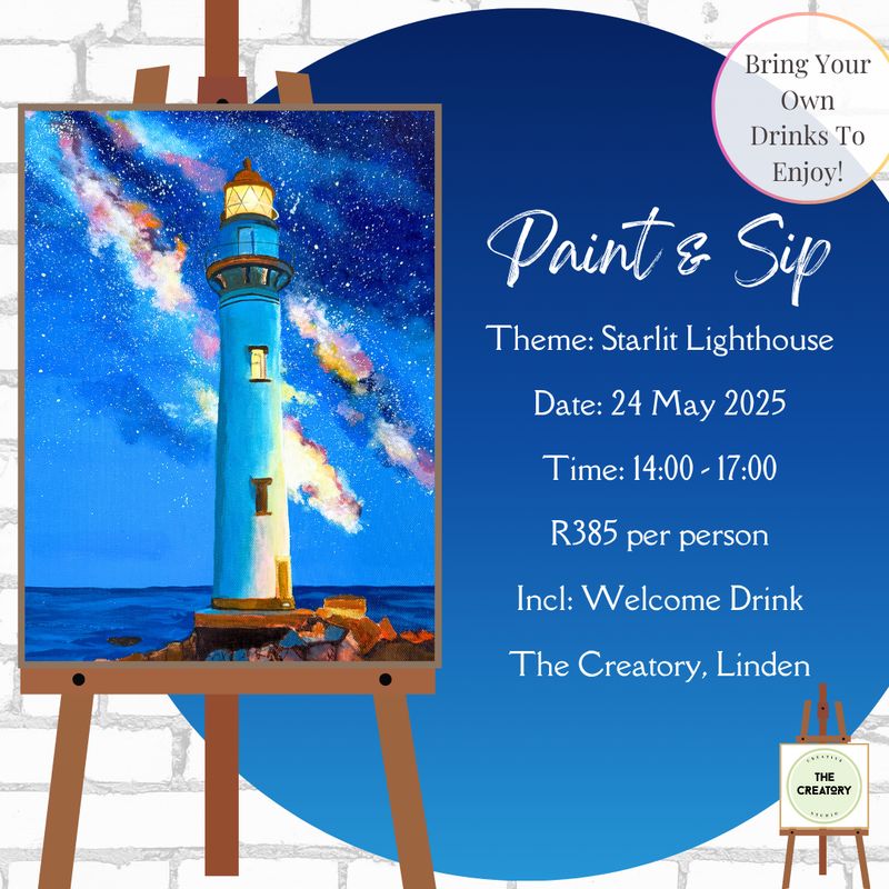 Paint &amp; Sip: Starlit Lighthouse - 24 May 2025
