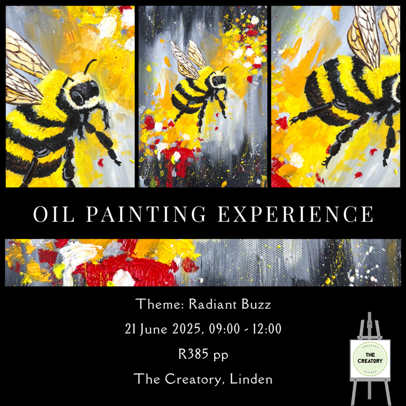 Oil Painting Experience: Radiant Buzz - 21 June 2025 Oil Painting Experience: Radiant Buzz - 21 June 2025
