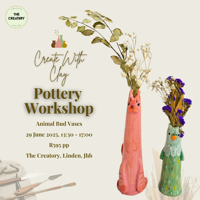 Pottery Workshop: Animal Bud Vases - 29 June 2025