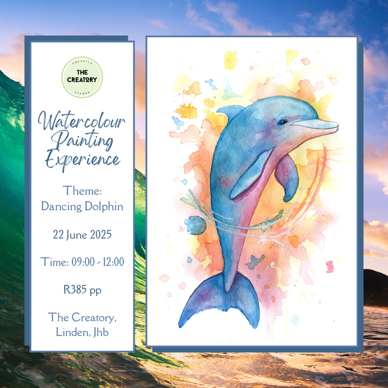 Watercolour Painting Experience: Dancing Dolphin - 22 June 2025
