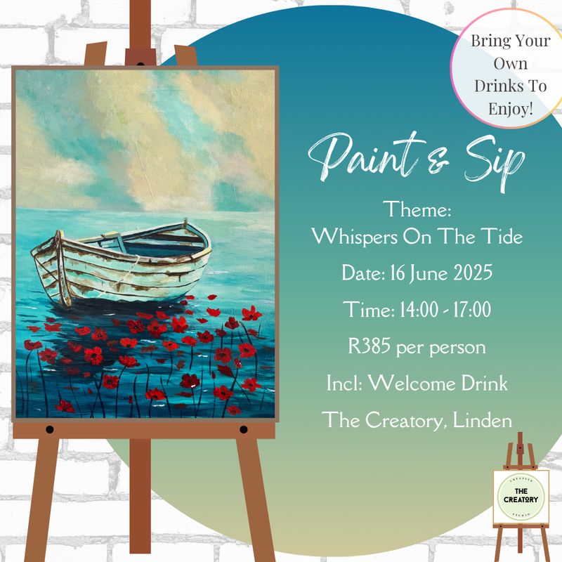Paint &amp; Sip: Whispers On The Tide - 16 June 2025